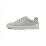 Olive Suede Laceless Sneaker