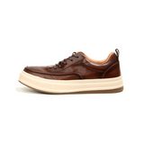 The Espresso Moc-Toe Leather Sneaker