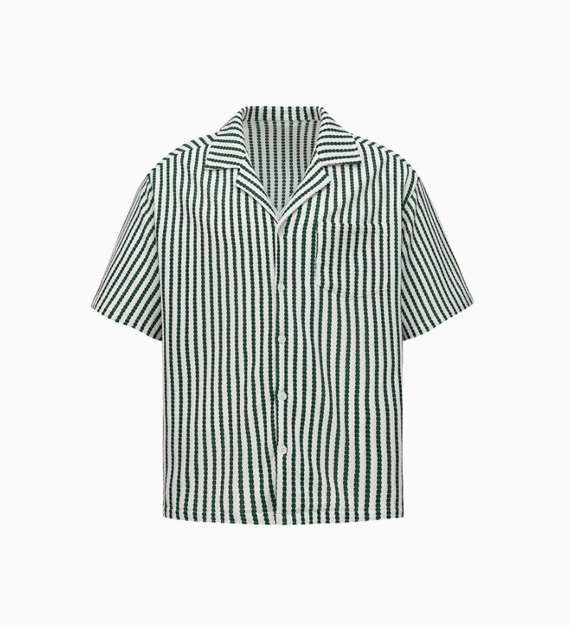 Short Sleeve Striped Resort Shirt