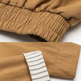 Striped Kraag Classic Zip‑Front Jacket