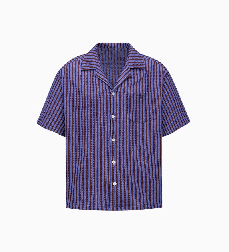 Short Sleeve Striped Resort Shirt