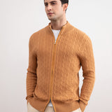Sienna Cable Knit full-zip Sweater