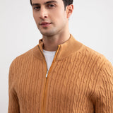 Sienna Cable Knit full-zip Sweater