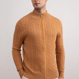 Sienna Cable Knit full-zip Sweater