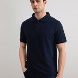 Navy Cruise Open Polo Shirt