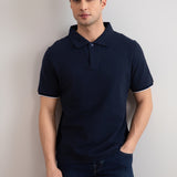 Navy Cruise Open Polo Shirt
