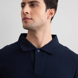 Navy Cruise Open Polo Shirt