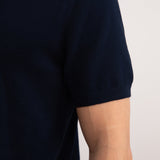 Navy Open Polo T-shirt