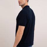 Navy Open Polo T-shirt
