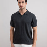 Charcoal Open Polo T-shirt