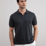 Charcoal Open Polo T-shirt