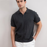 Charcoal Open Polo T-shirt