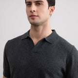 Charcoal Open Polo T-shirt