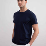 Navy Slim fit Crew-neck T-shirt
