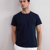 Navy Slim fit Crew-neck T-shirt