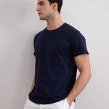 Navy Slim fit Crew-neck T-shirt