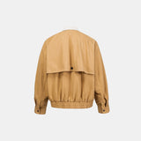 Striped Kraag Classic Zip‑Front Jacket