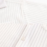 Short Sleeve Textured Stripe Shirt