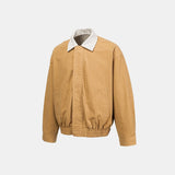 Striped Kraag Classic Zip‑Front Jacket