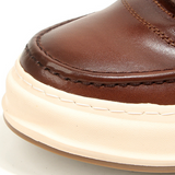 The Espresso Moc-Toe Leather Sneaker