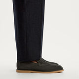 Charcoal Suede loafers