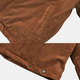 Vintage Suede Bomber Jacket