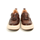 The Espresso Moc-Toe Leather Sneaker