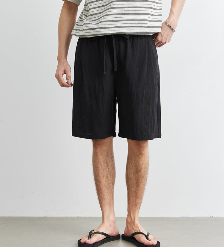 Linen up to Knee Shorts