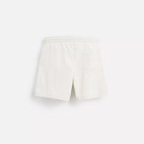 BASIC MID-LENGTH SWIMMING SHORT - WHITE