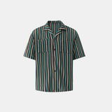 Striped Textured Resort Shirt