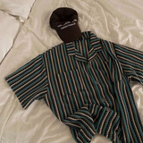 Striped Textured Resort Shirt