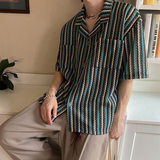 Striped Textured Resort Shirt