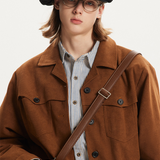 Structured Wool-Blend Overshirt