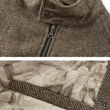 High‑Neck Wool Zip Jacket