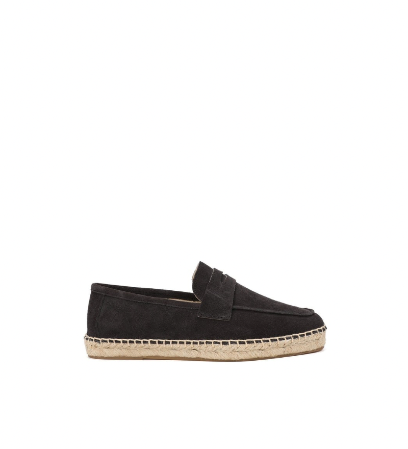 Suede Moccassin Espadrilles